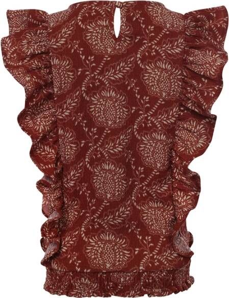 LOOXS ! Meisjes Blouse Korte Mouw -- All Over Print Polyester/elasthan