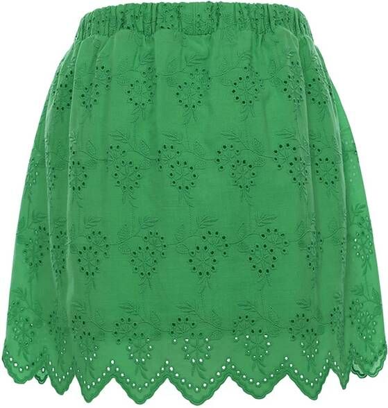 Looxs Revolution Broderie rokje clover green voor meisjes in de kleur