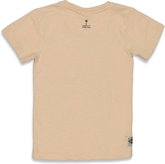 Sturdy ! Jongens Shirt Korte Mouw -- Zand Katoen/elasthan