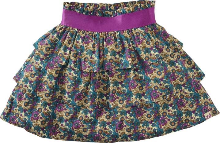 Z8 ! Meisjes Rok -- All Over Print Viscose