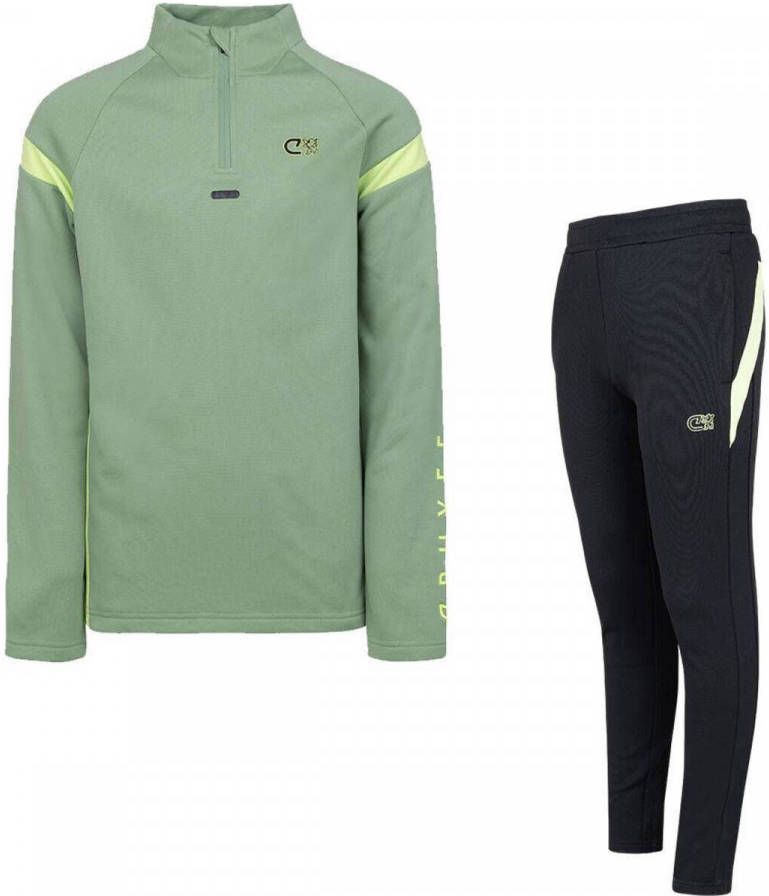 Cruyff Corner Trainingspak Kids Loden Frost Groen