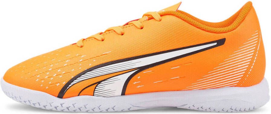 PUMA Ultra Play Zaalvoetbalschoenen(IN)Kids Oranje Wit Blauw