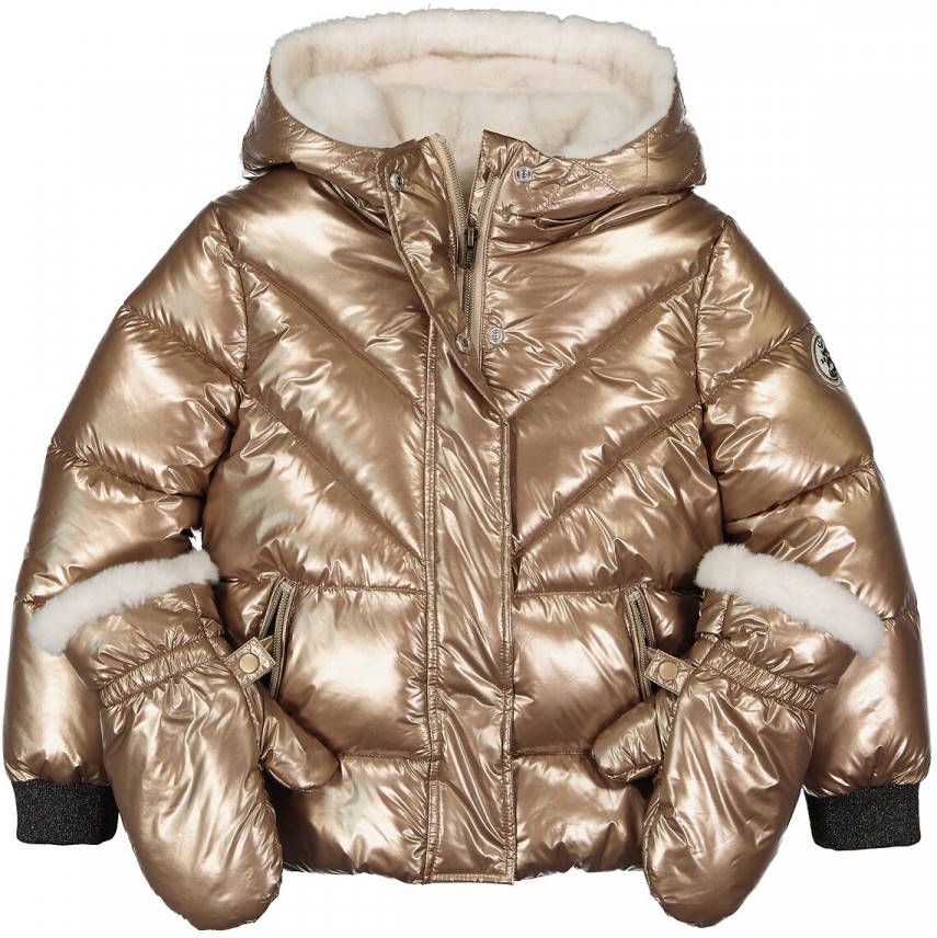 IKKS JUNIOR Donsjas met kap, gematelasseerd