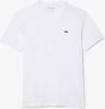 Lacoste 9635 sport basic t shirt regular fit white online kopen