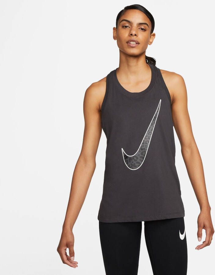 Nike Dri FIT Trainingstanktop voor dames Grijs