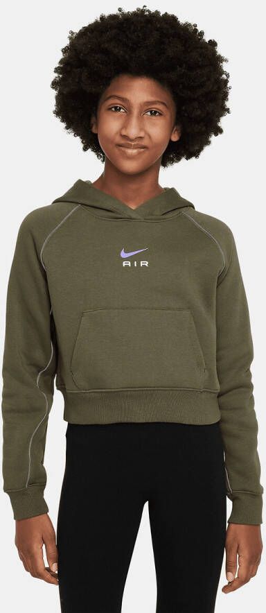 Nike Air Korte hoodie van sweatstof voor meisjes Groen