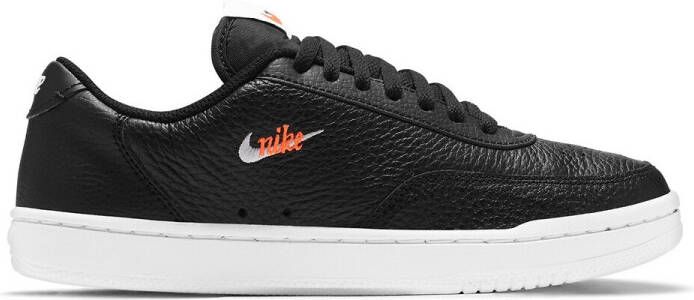 Nike Court Vintage Premium leren sneakers zwart/wit/oranje