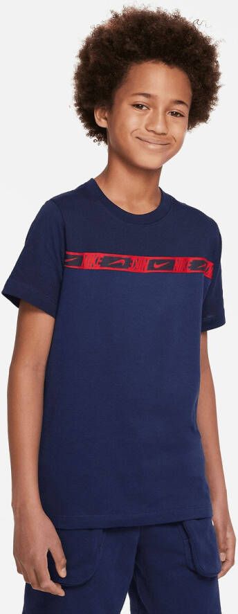 Nike Kids Nike Sportswear Top met korte mouwen voor kids Black/Black/White Kind