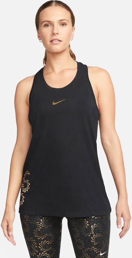 Nike Dri FIT Trainingstanktop voor dames Zwart