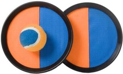 Engelhart Catchballset 19 Cm, Met Klittenband, Oranje/blauw