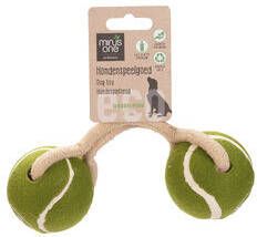 Beeztees Minus One Duo Tennisbal Koord Groen/bruin 21 cm diameter 6.4