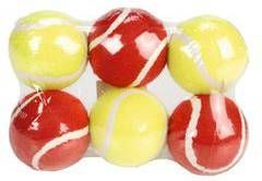 Beeztees Tennisbal Geel + Voetopdruk