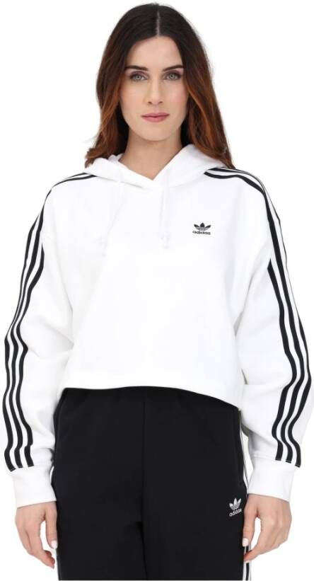 Adidas Hoodies & Sweatvesten Wit Dames