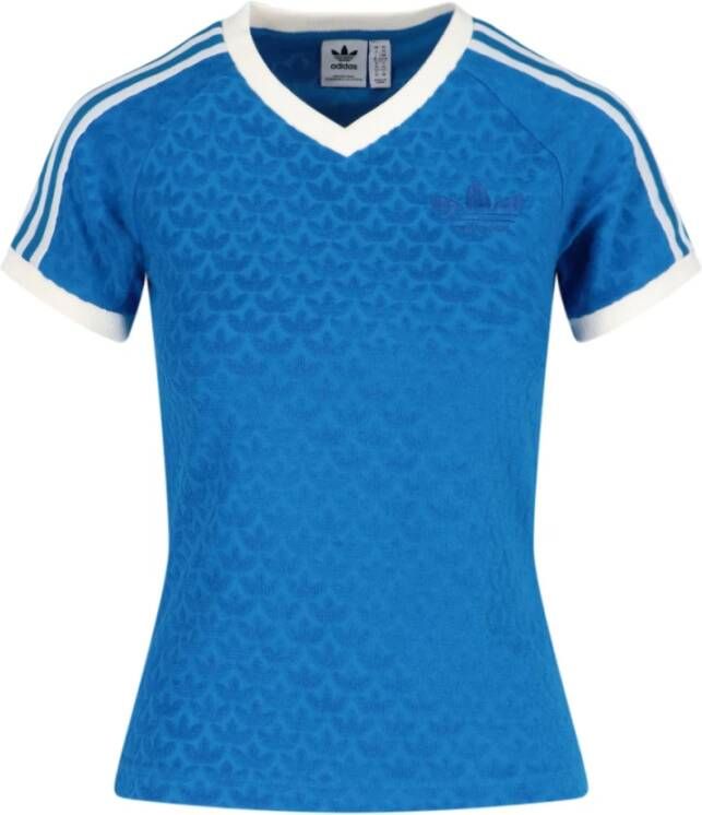 Adidas T shirts Blauw Dames