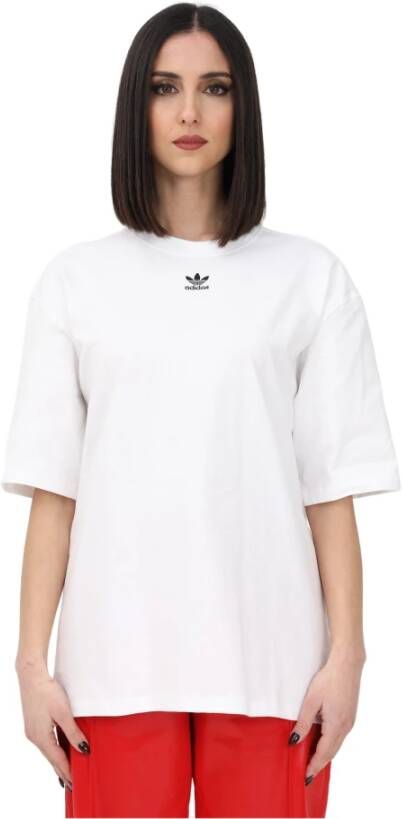 Adidas T shirts and Polos White , Wit, Dames