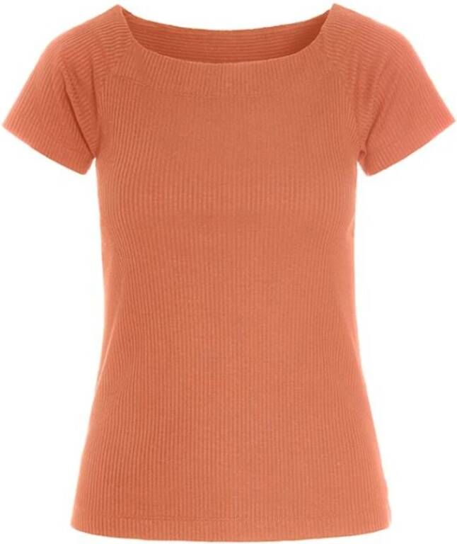 Bitte Kai Rand T shirts Oranje Dames