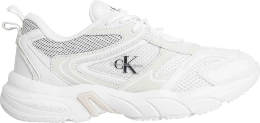 Calvin Klein Witte Lage Sneakers Retro Tennis Dames