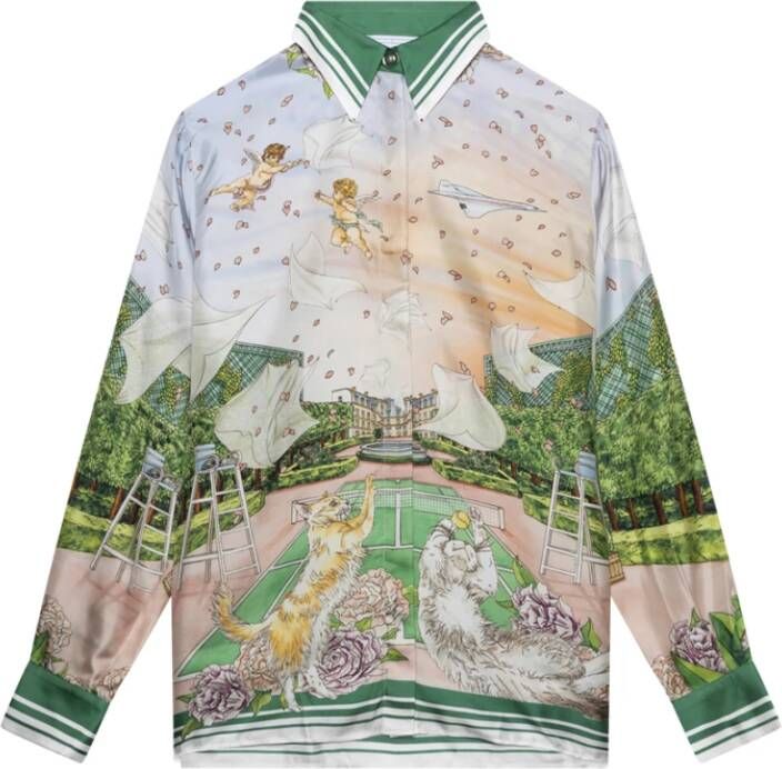 Casablanca Alledaagse t shirts , Groen, Heren