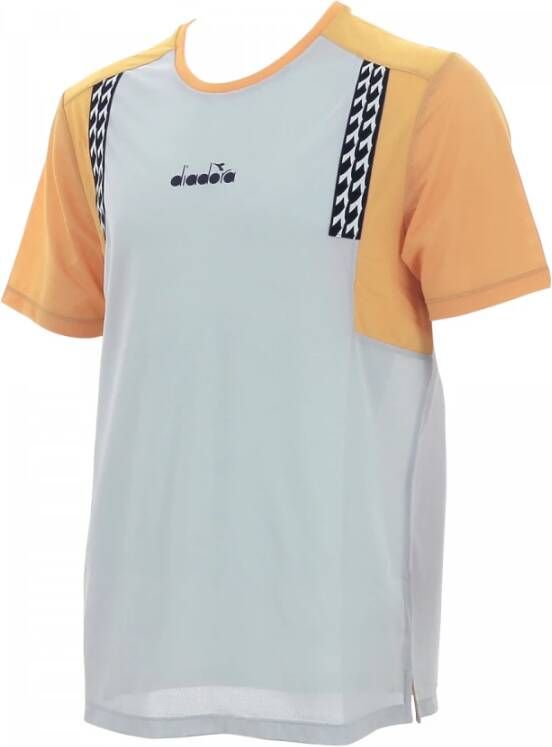 Diadora T shirt De Tennis Homme Ss T shirt Clay , Grijs, Heren