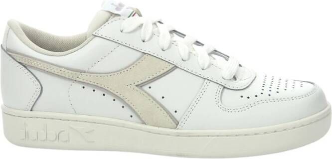 Diadora Witte Lage Sneakers Magic Basket Low Leather Woman