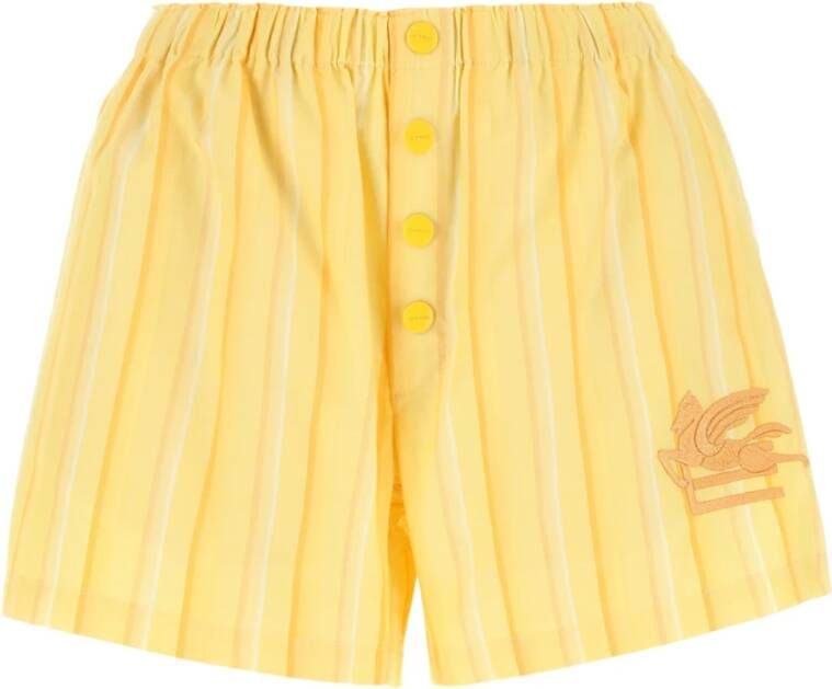 ETRO Korte Broeken Geel Dames