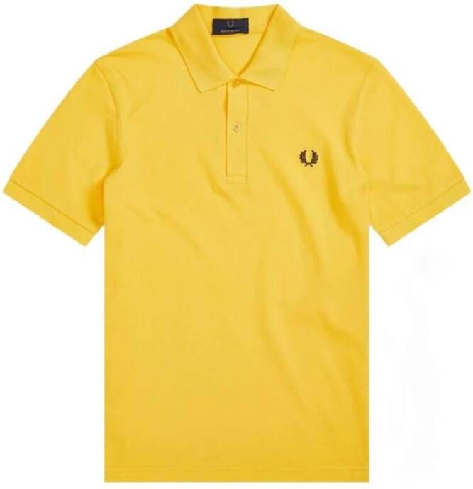 Fred Perry Plain Polo , Geel, Heren