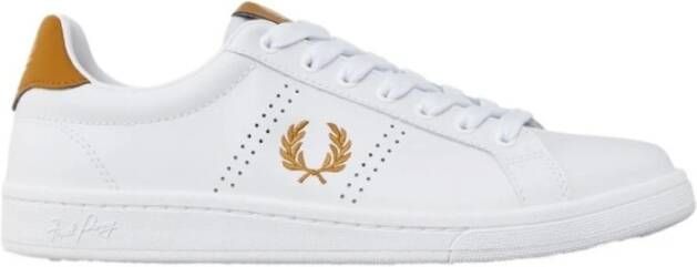 Fred Perry Authentieke B721 lederen sneakers , Wit, Heren