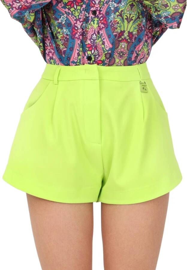 Gaëlle Paris Korte Broeken Geel Dames