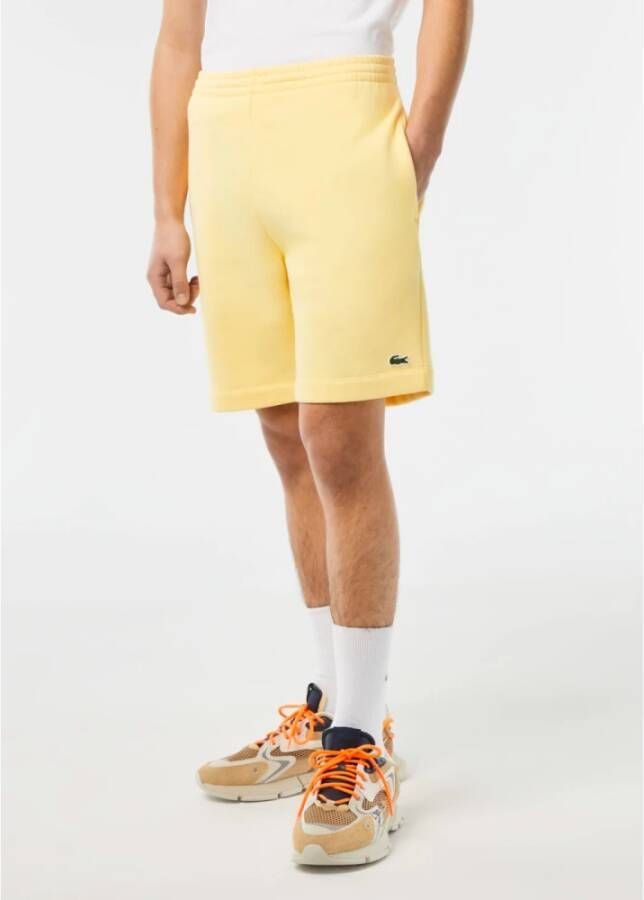 Lacoste Korte Broeken Geel Heren