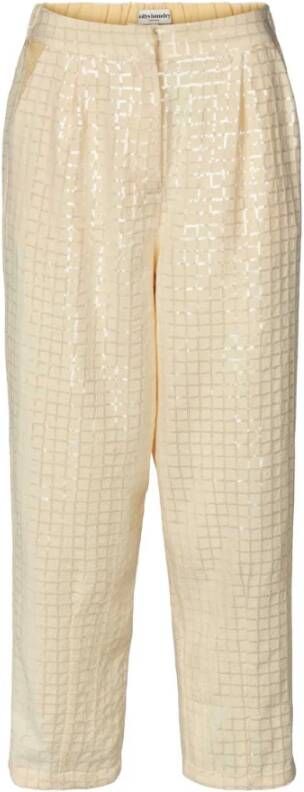 Lolly's Laundry Wijde Broeken Geel Dames