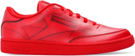 Maison Margiela Classic Leather Trainers , Rood, Heren