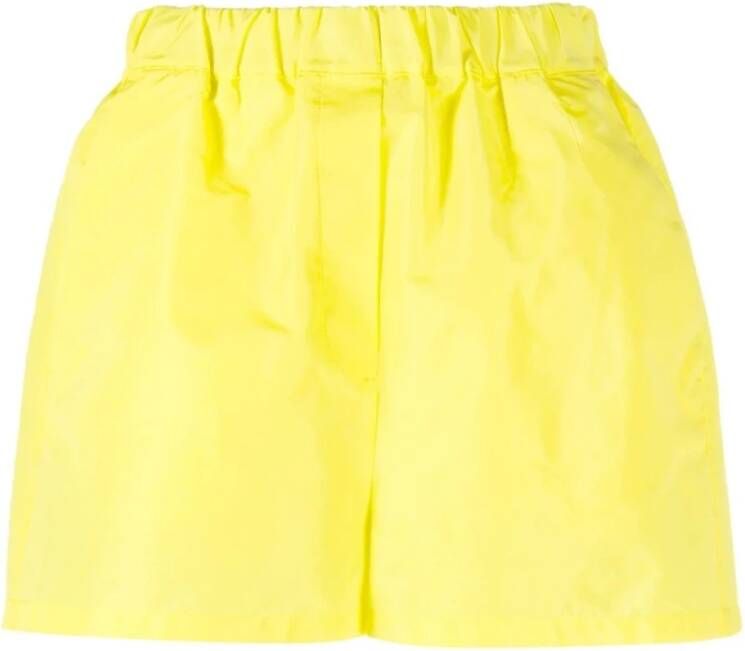 Msgm Korte Broeken Geel Dames