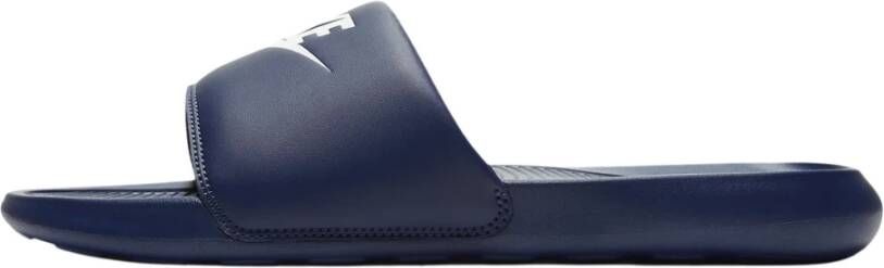 Nike Victori One Slippers Donkerblauw Wit