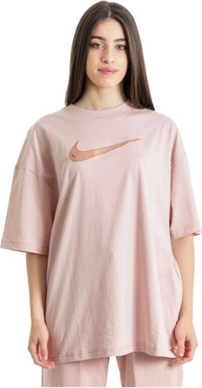 Nike Wsw swsh ss top , Roze, Dames