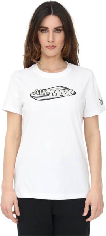 Nike T shirts and Polos White , Wit, Dames