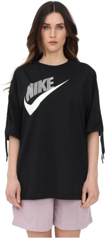 Nike T shirts and Polos Black , Zwart, Dames