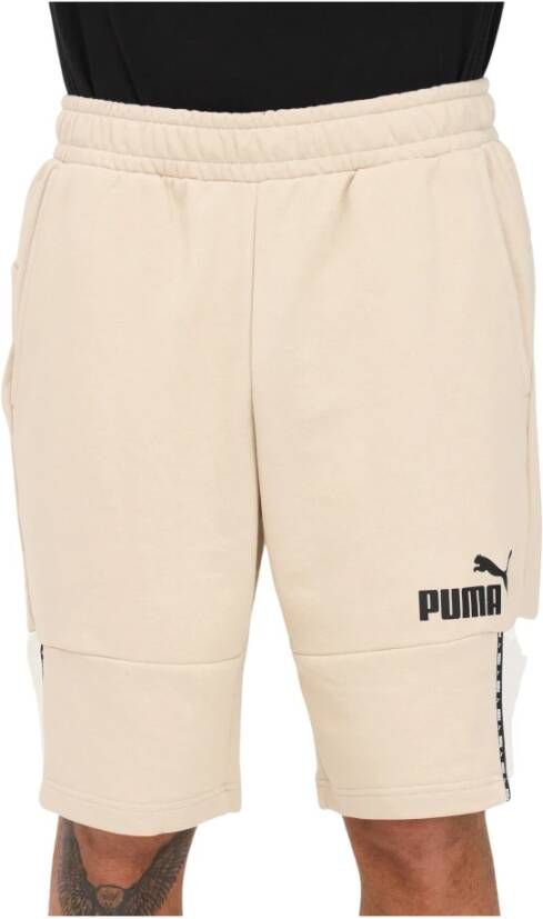 Puma Korte Broeken Beige Heren