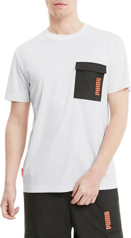 Puma Central Saint Martins Jacquard Tee 598723 02 S Men T Shirt , Wit, Heren