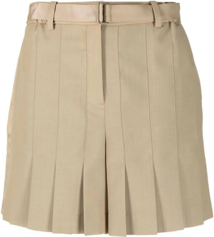 Sacai Korte rokken Beige Dames
