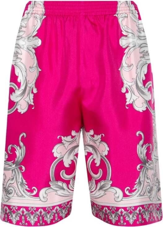 Versace Korte Broeken Roze Heren
