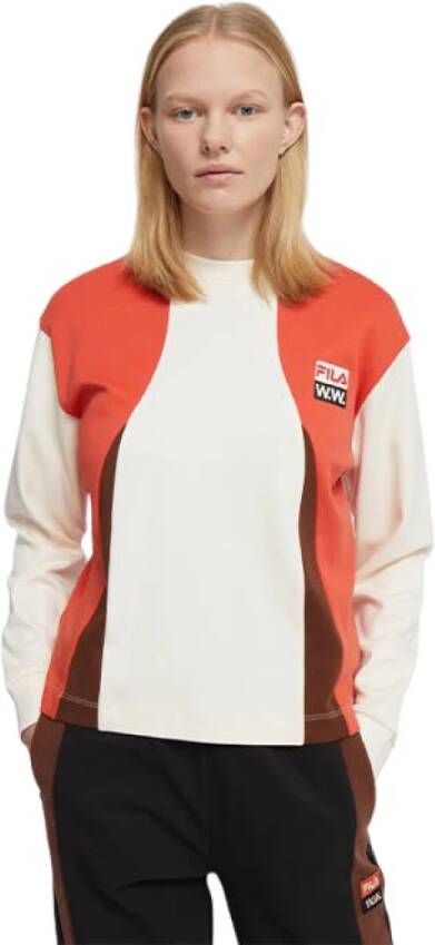 Wood Monica 688377 B029 T shirt , Oranje, Dames