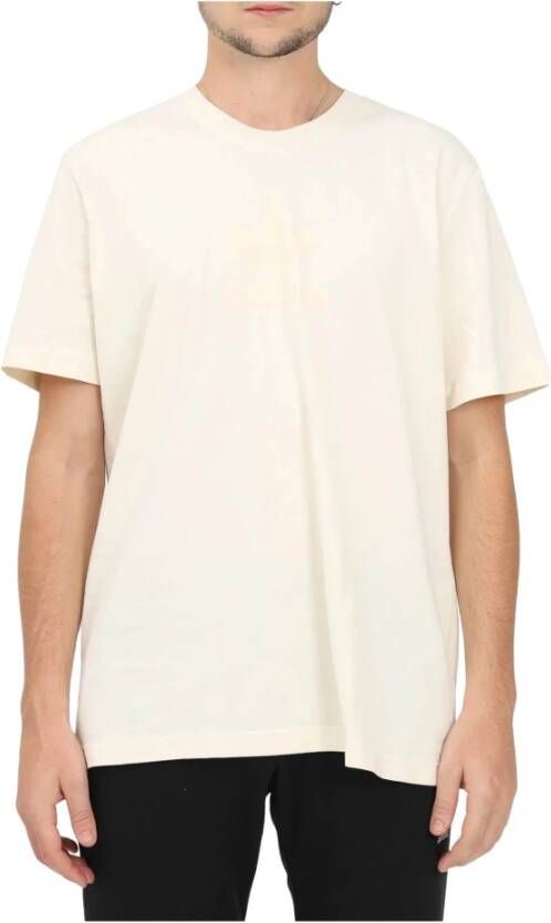 Adidas T Shirts , Beige, Heren