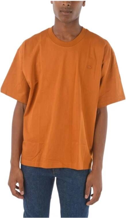 Adidas T Shirts , Oranje, Heren