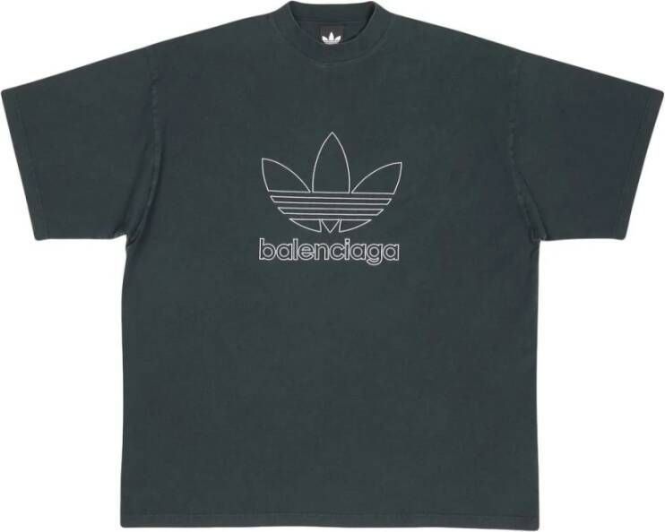 Adidas X Balenciaga T shirts and Polos Green , Groen, Dames