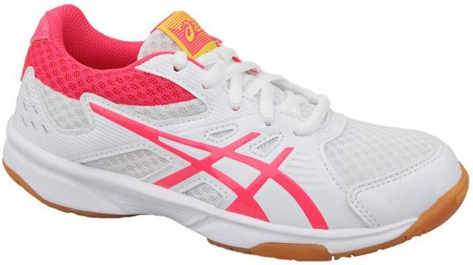 ASICS zaalsportschoenen Upcourt 3 GS wit/rood kids