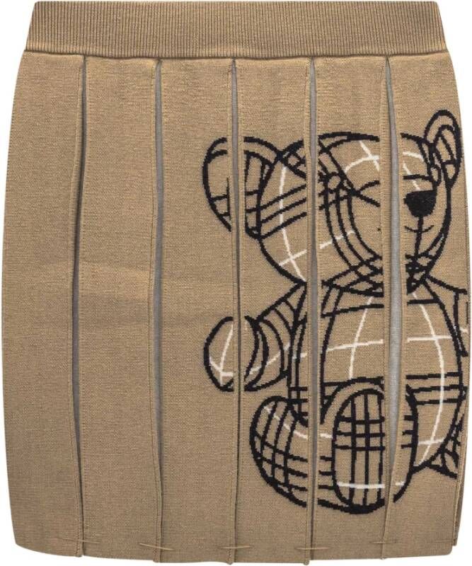 Burberry Avrile printed skirt , Beige, Dames