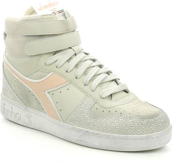 Diadora Beige Hoge Sneaker Magic Basket Mid Icona Woman