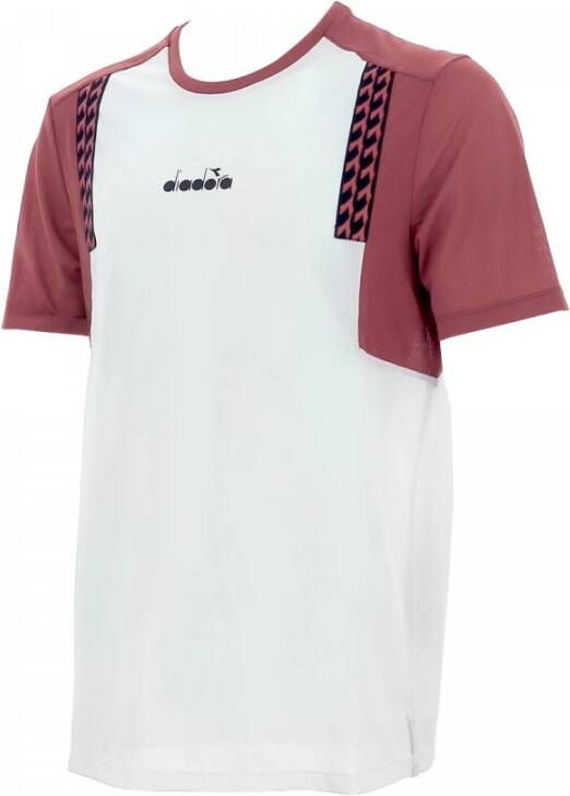Diadora Tennis T shirt Ss Clay , Wit, Heren