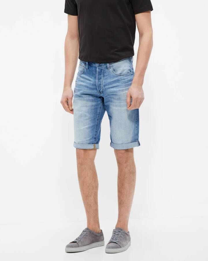 G-Star G Star RAW 3301 slim fit jeans short lt aged