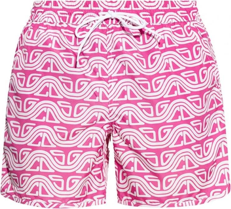 Gcds Patterned swim shorts , Roze, Heren